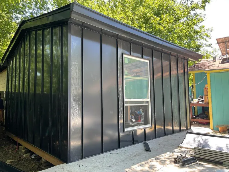 Black standing seam metal wall panels for Metal Roof Installation in Toppenish